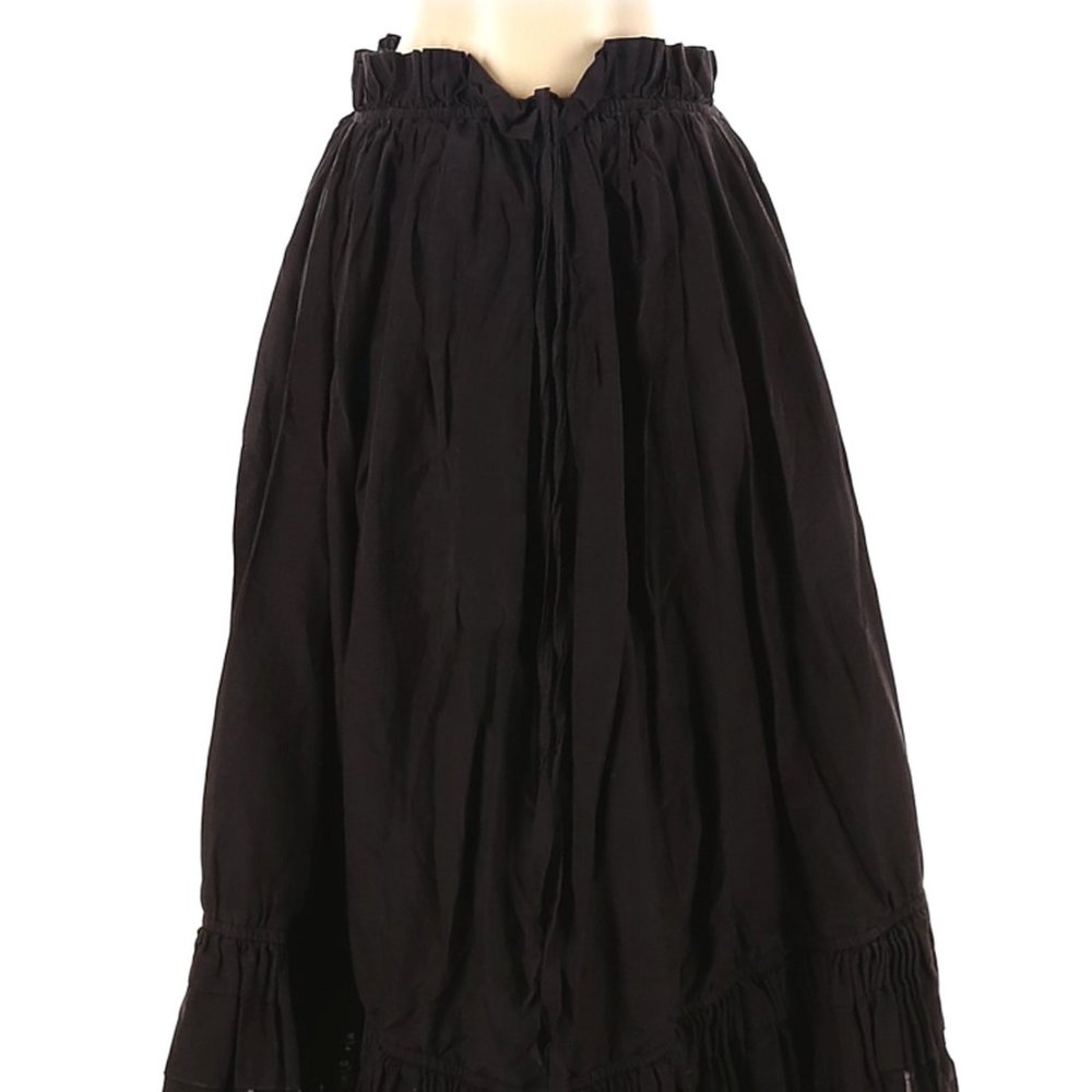 Voluminous Black H&M Peasant Midi Skirt EUC